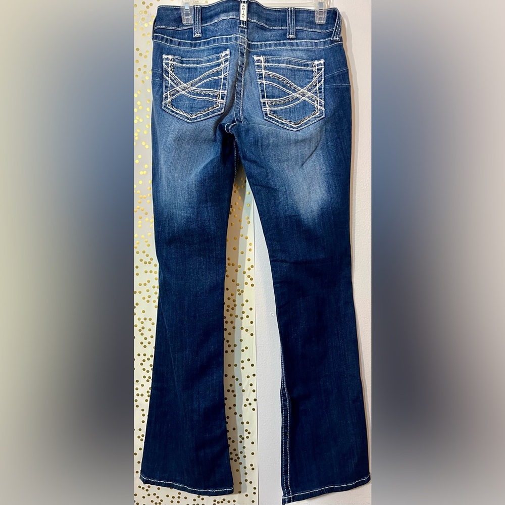 Ariat R.E.A.L. Mid Rise Arrow Fit Stretch Shayla Boot Cut Jean size 29R - Picture 3 of 11